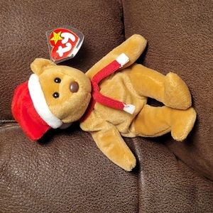 Vintage Ty Xmas Beanie Baby Bear
